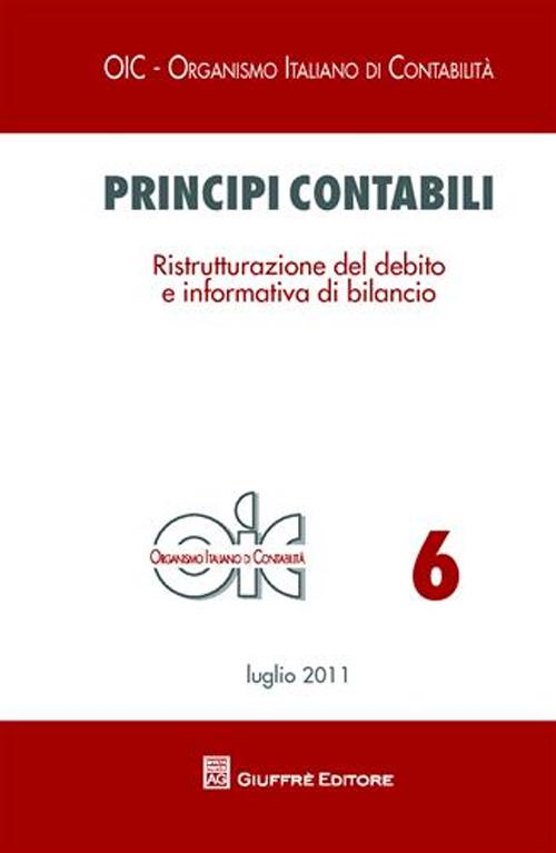 Principi contabili. Ristrutturazione del debito e informativa di bilancio