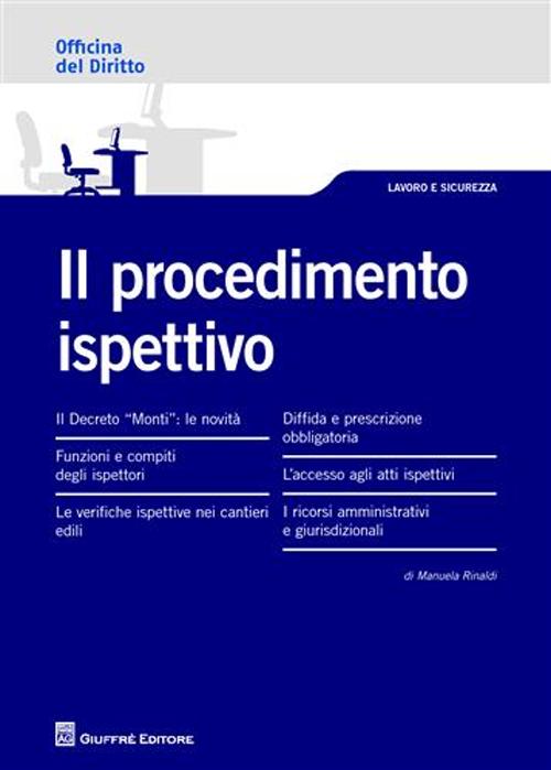 Il procedimento ispettivo