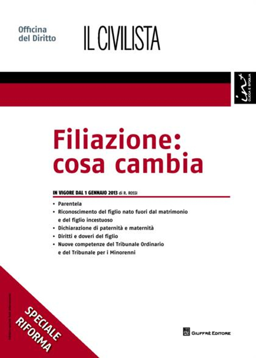 Filiazione. Cosa cambia