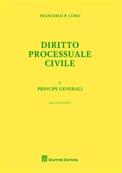 Diritto processuale civile. Vol. 1: Principi generali