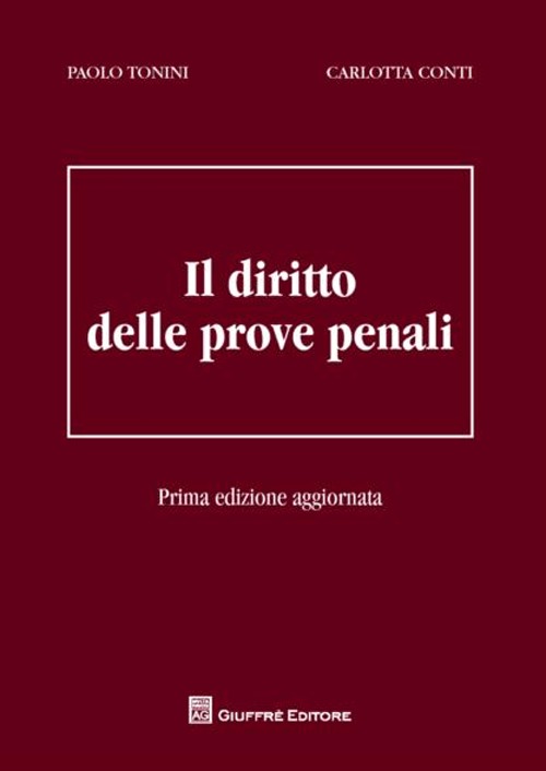 Il diritto delle prove penali