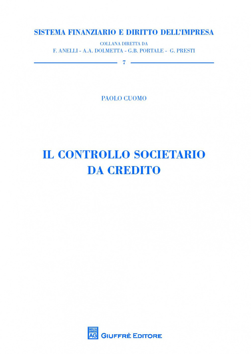 Il controllo societario da credito