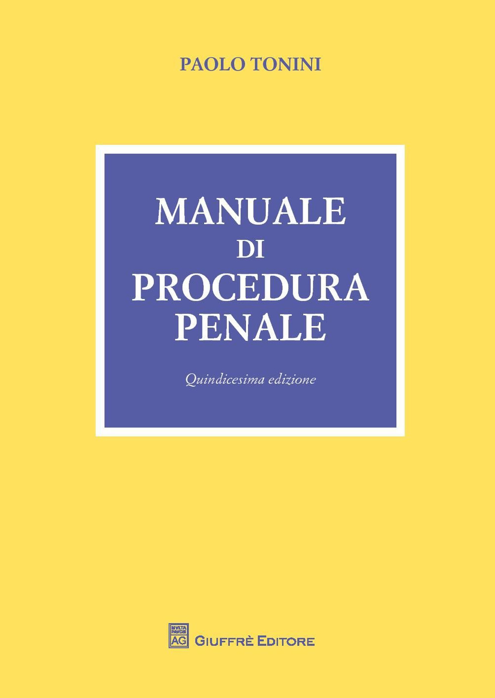 Manuale di procedura penale