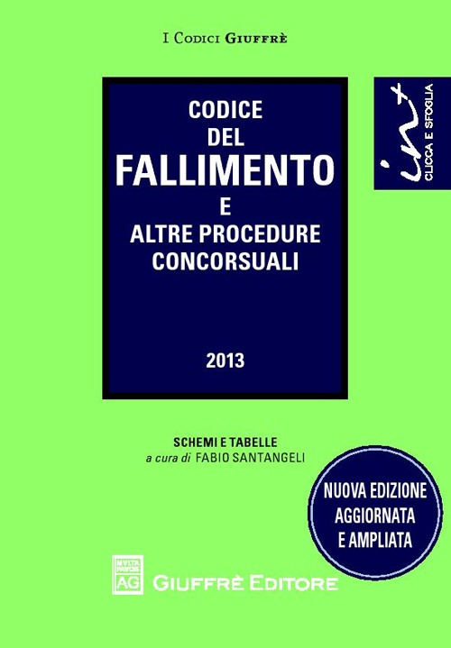Codice del fallimento e altre procedure concorsuali