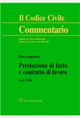 Prestazione di fatto e contratto di lavoro. Art. 2126