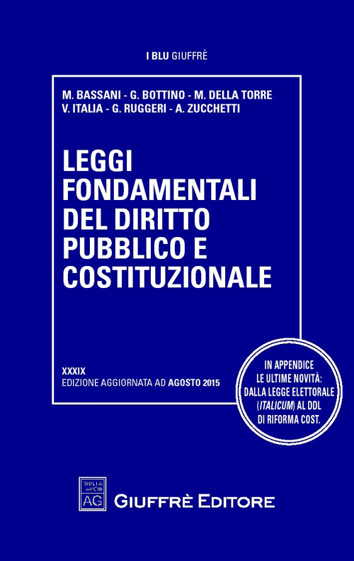 Leggi fondamentali del diritto pubblico e costituzionale