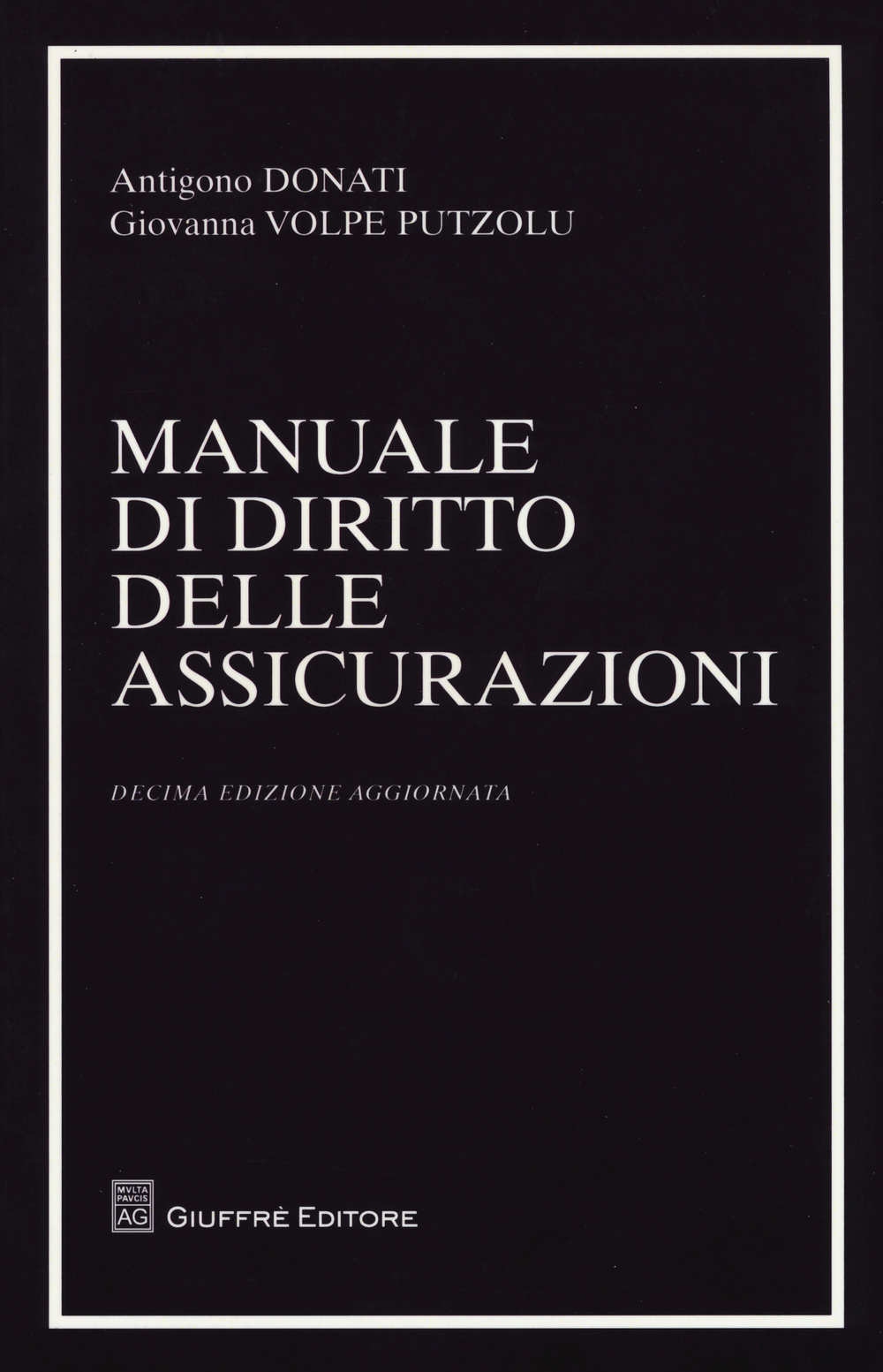 Manuale di diritto delle assicurazioni