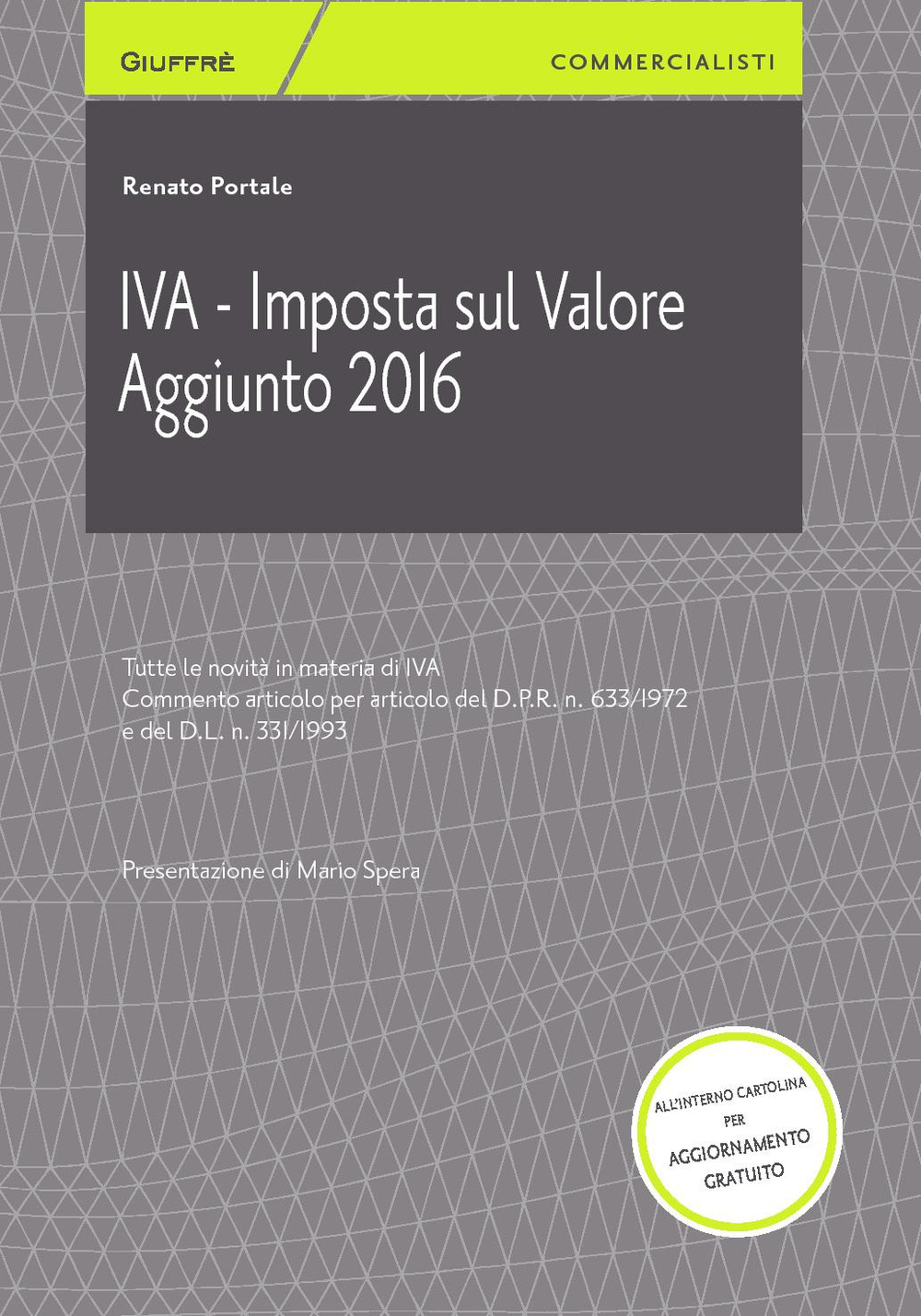 IVA. Imposta sul valore aggiunto 2016