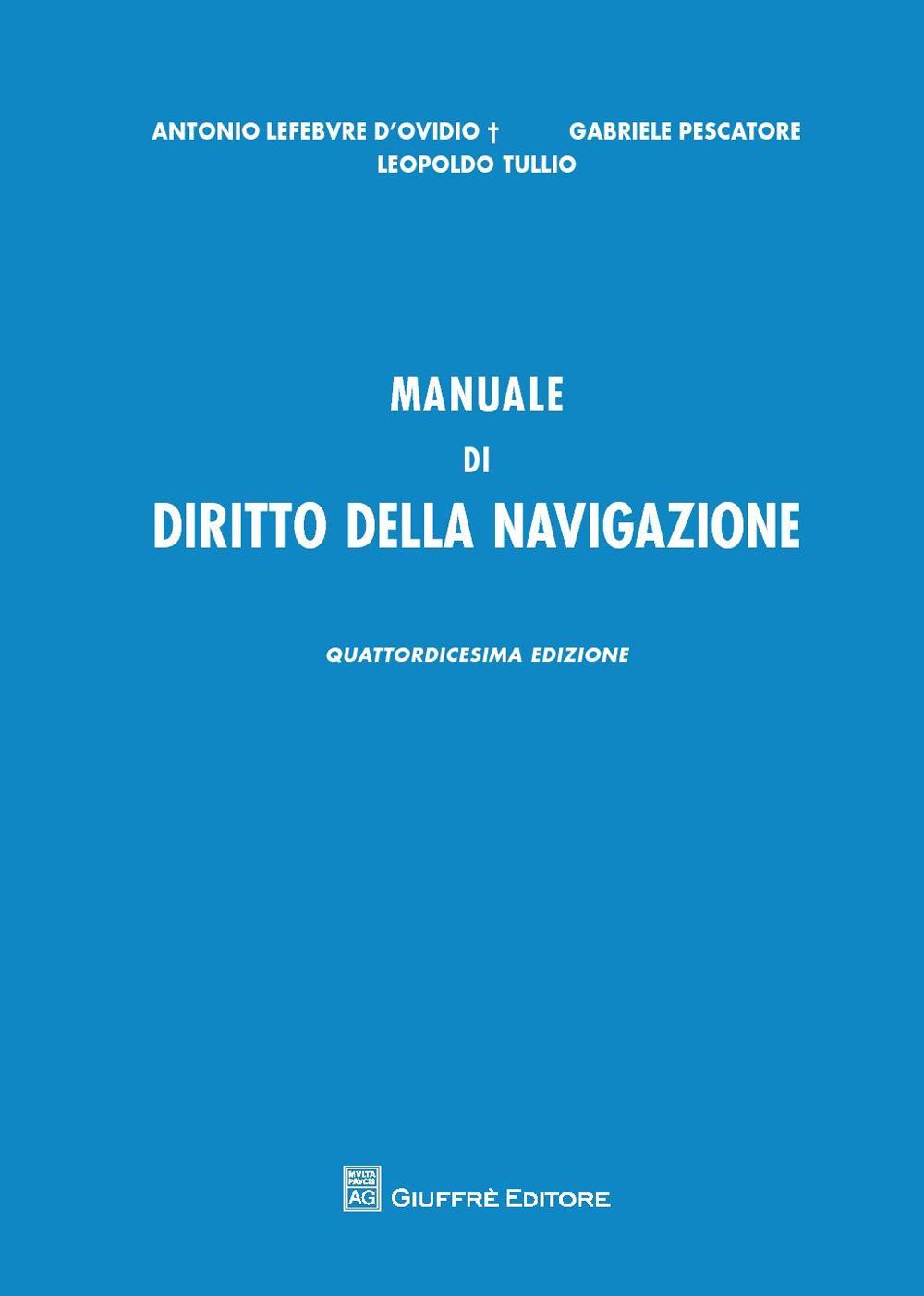 Manuale di diritto della navigazione