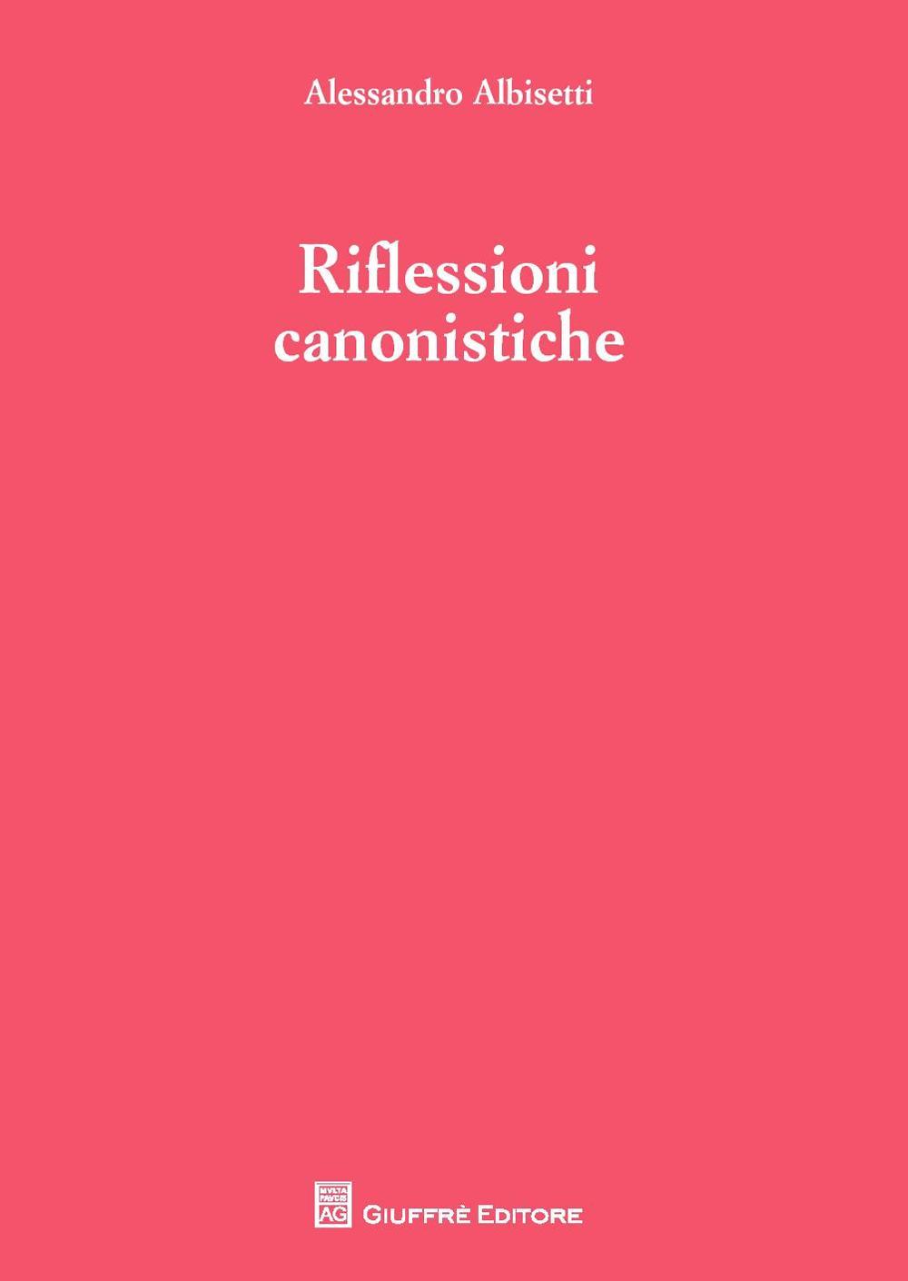 Riflessioni canonistiche
