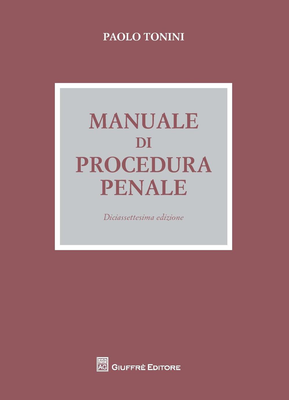 Manuale di procedura penale