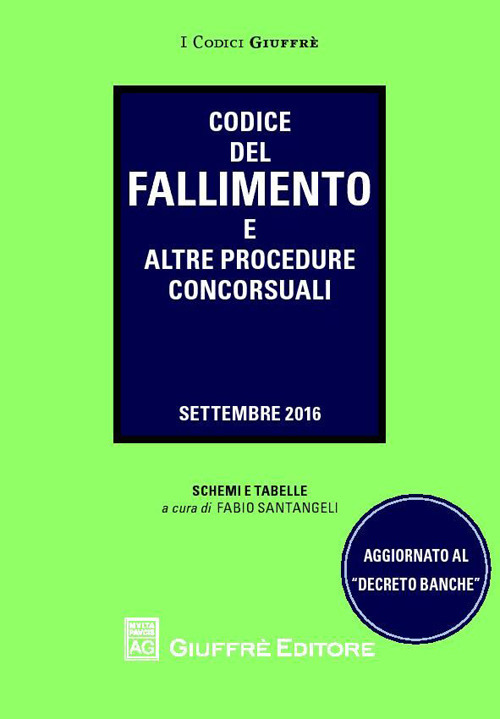 Codice del fallimento e altre procedure concorsuali