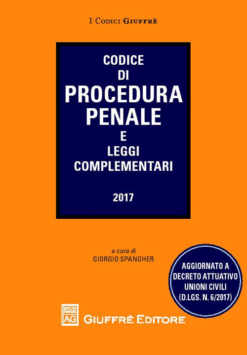 Codice di procedura penale e leggi complementari