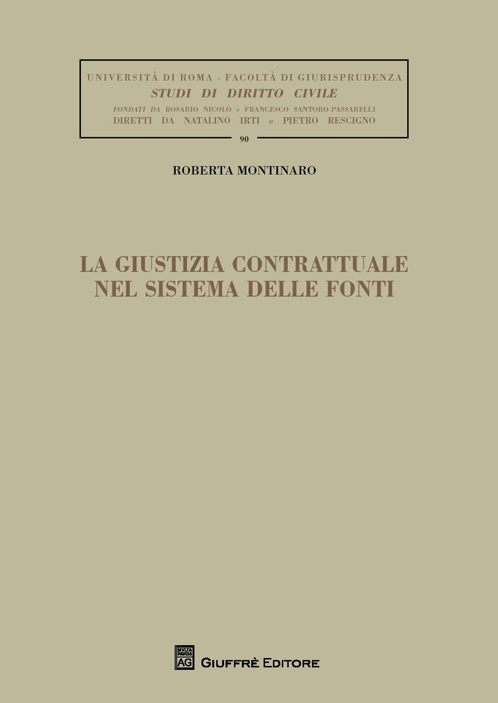 La giustizia contrattuale nel sistema delle fonti