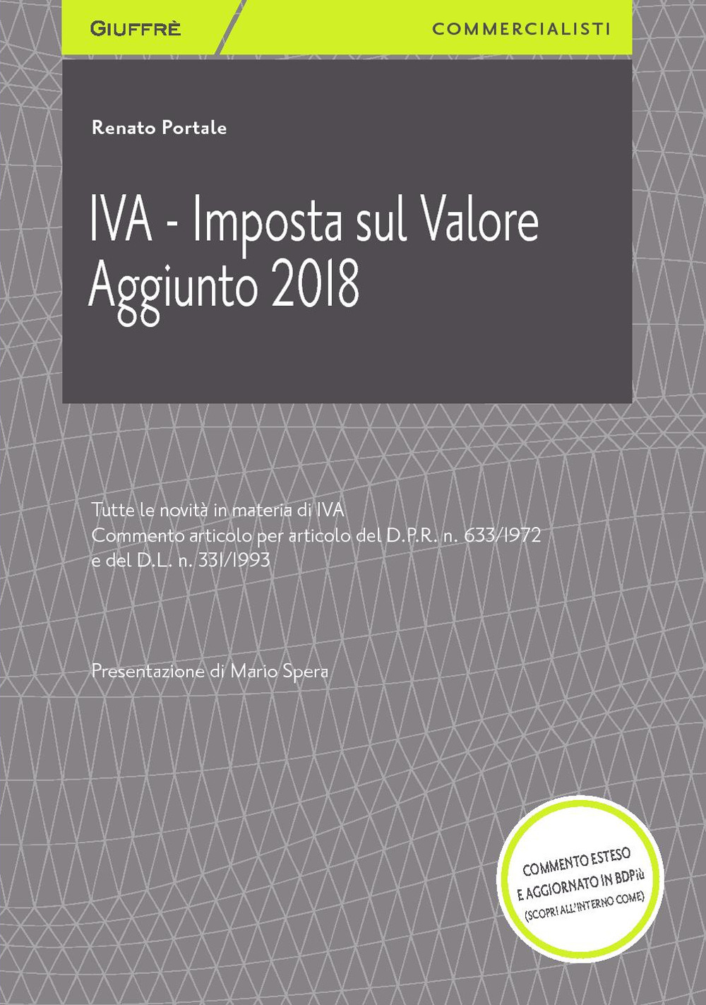 IVA. Imposta sul valore aggiunto 2018