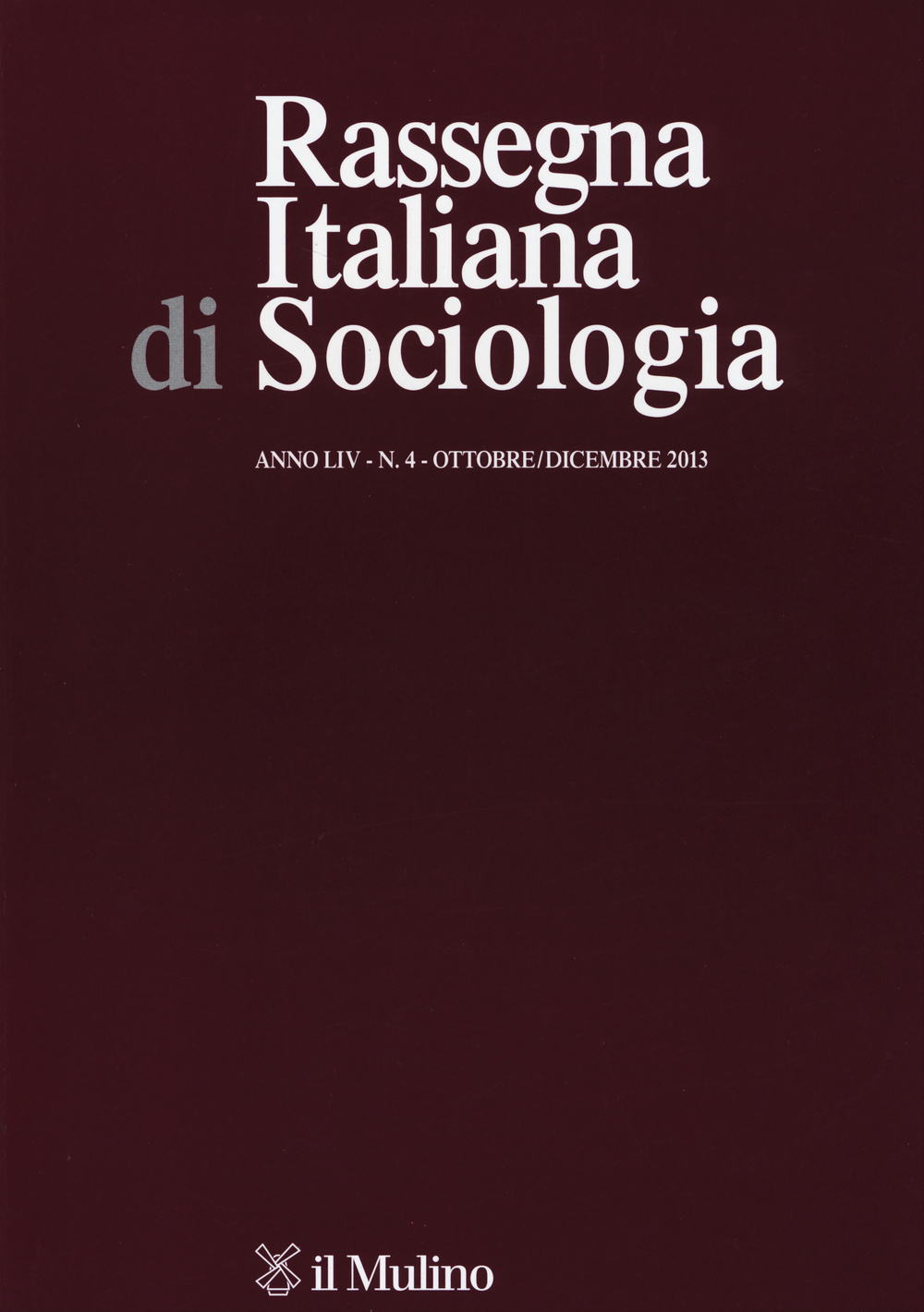 Rassegna italiana di sociologia. Vol. 4