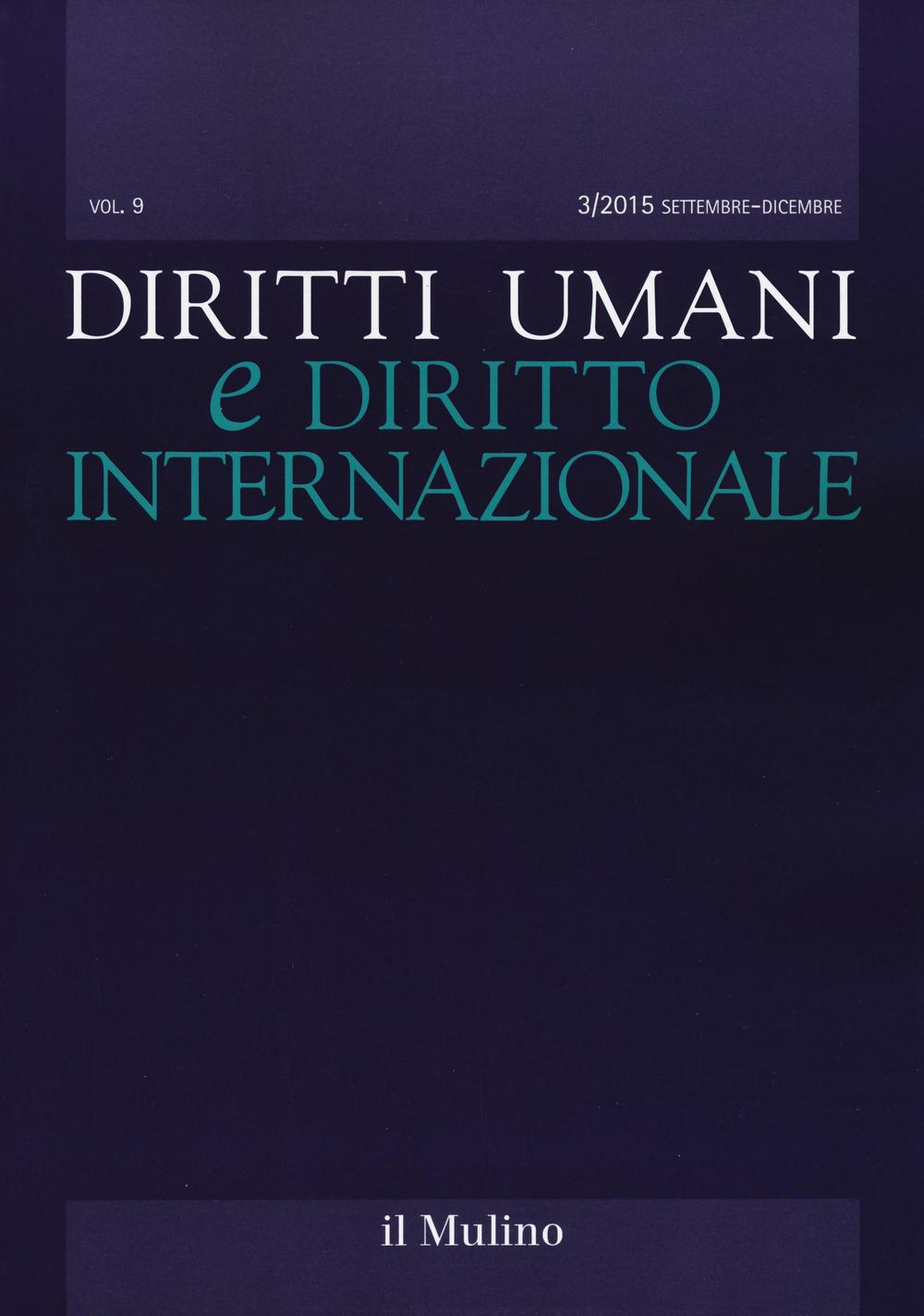Diritti umani e diritto internazionale. Vol. 3