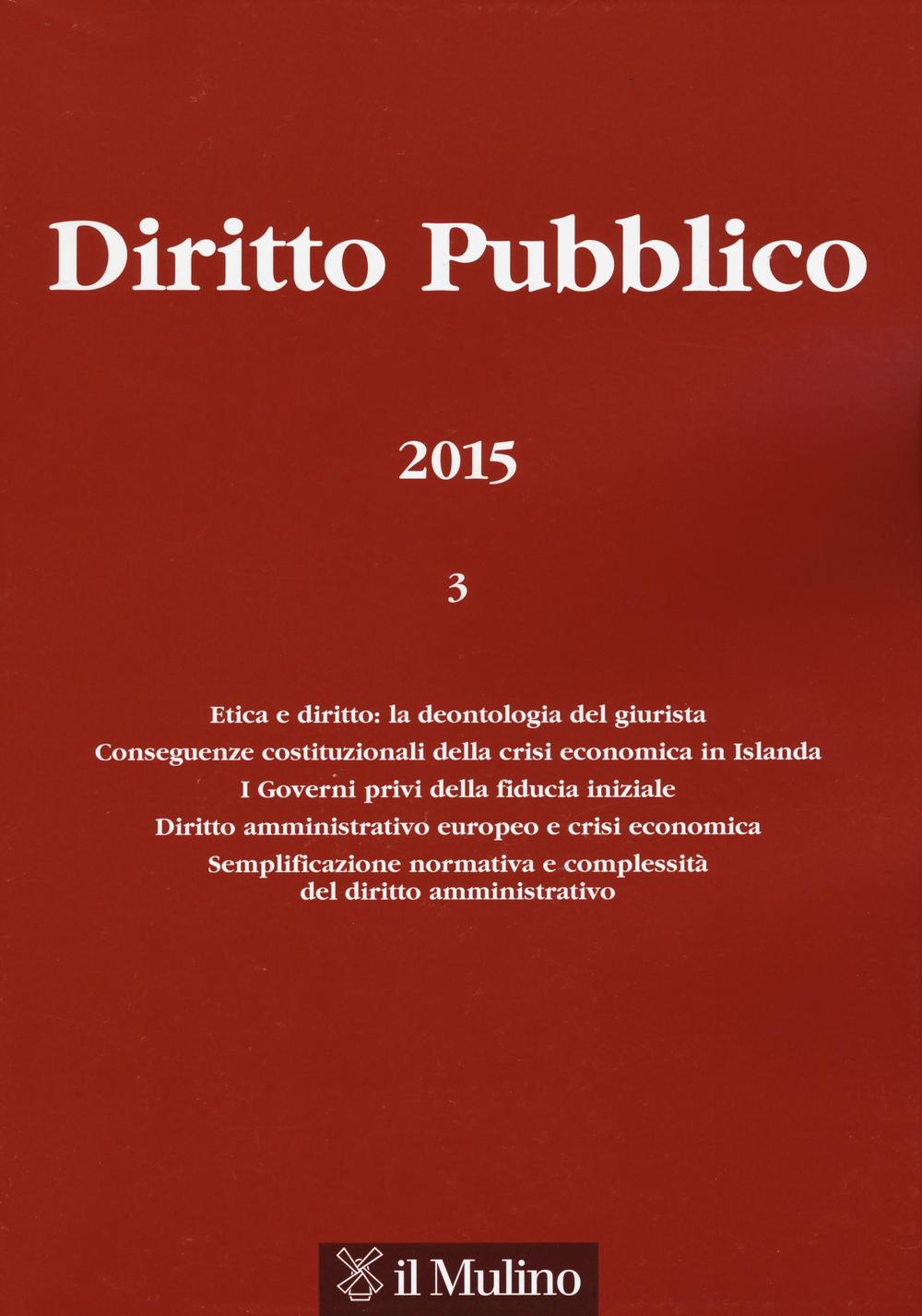 Diritto pubblico. Vol. 3