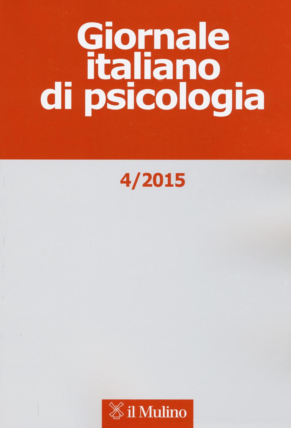 Giornale italiano di psicologia. Vol. 4