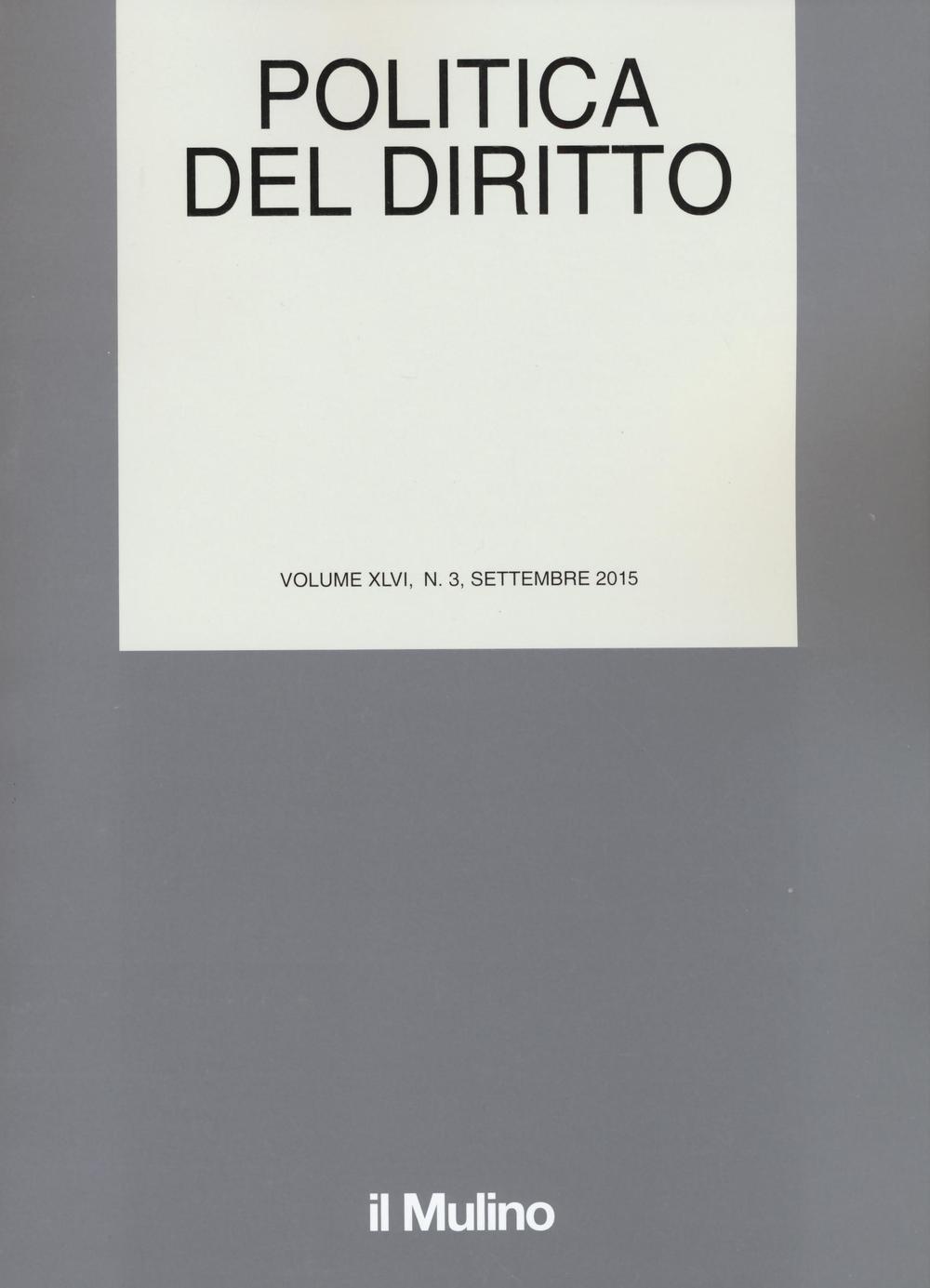 Politica del diritto. Vol. 3