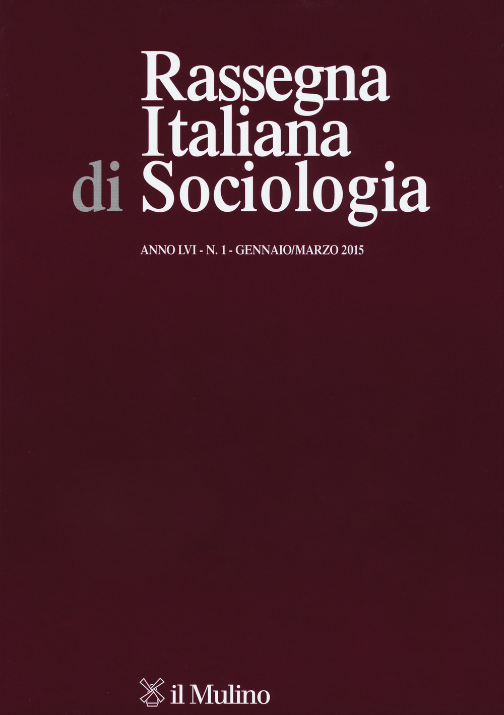Rassegna italiana di sociologia. Vol. 1