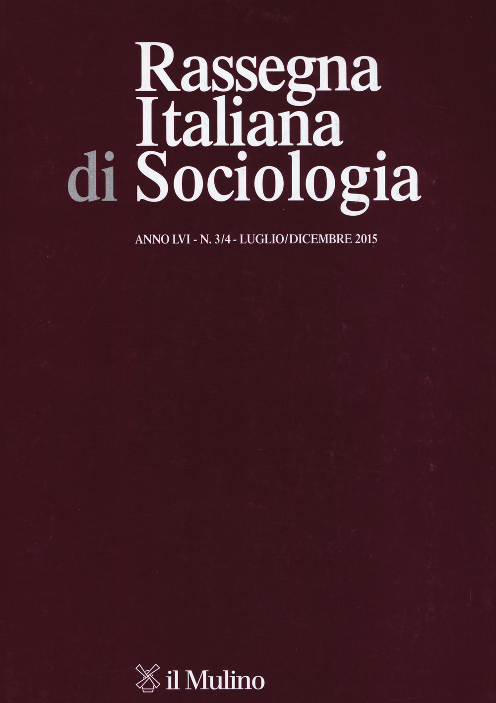 Rassegna italiana di sociologia. Vol. 3-4