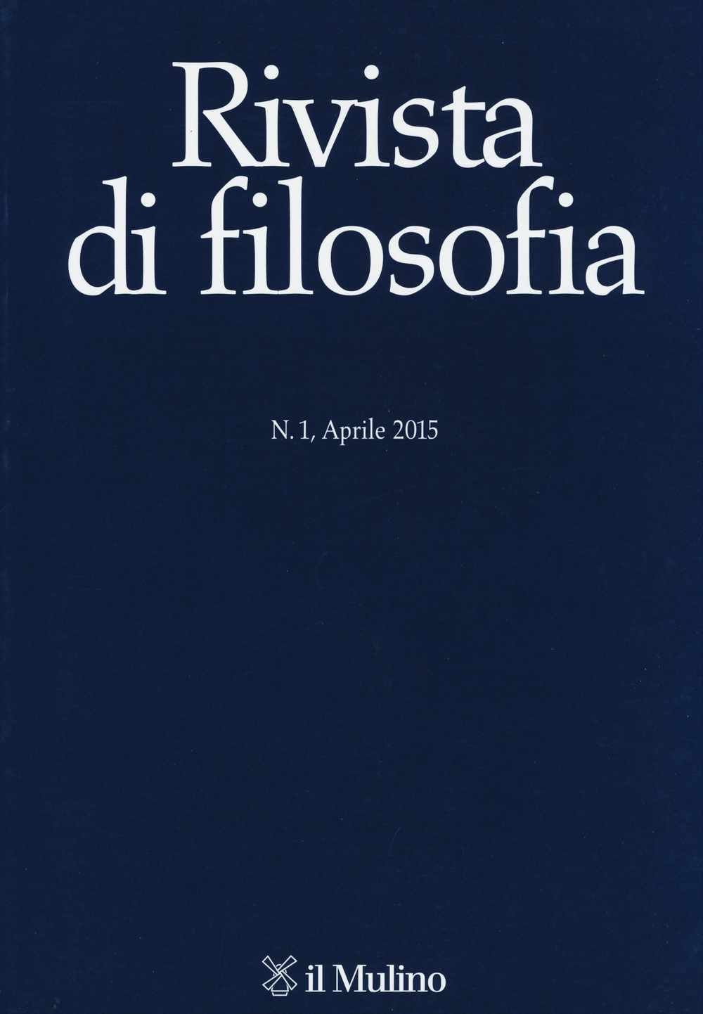 Rivista di filosofia. Vol. 1