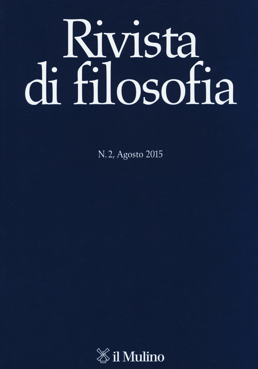 Rivista di filosofia. Vol. 2