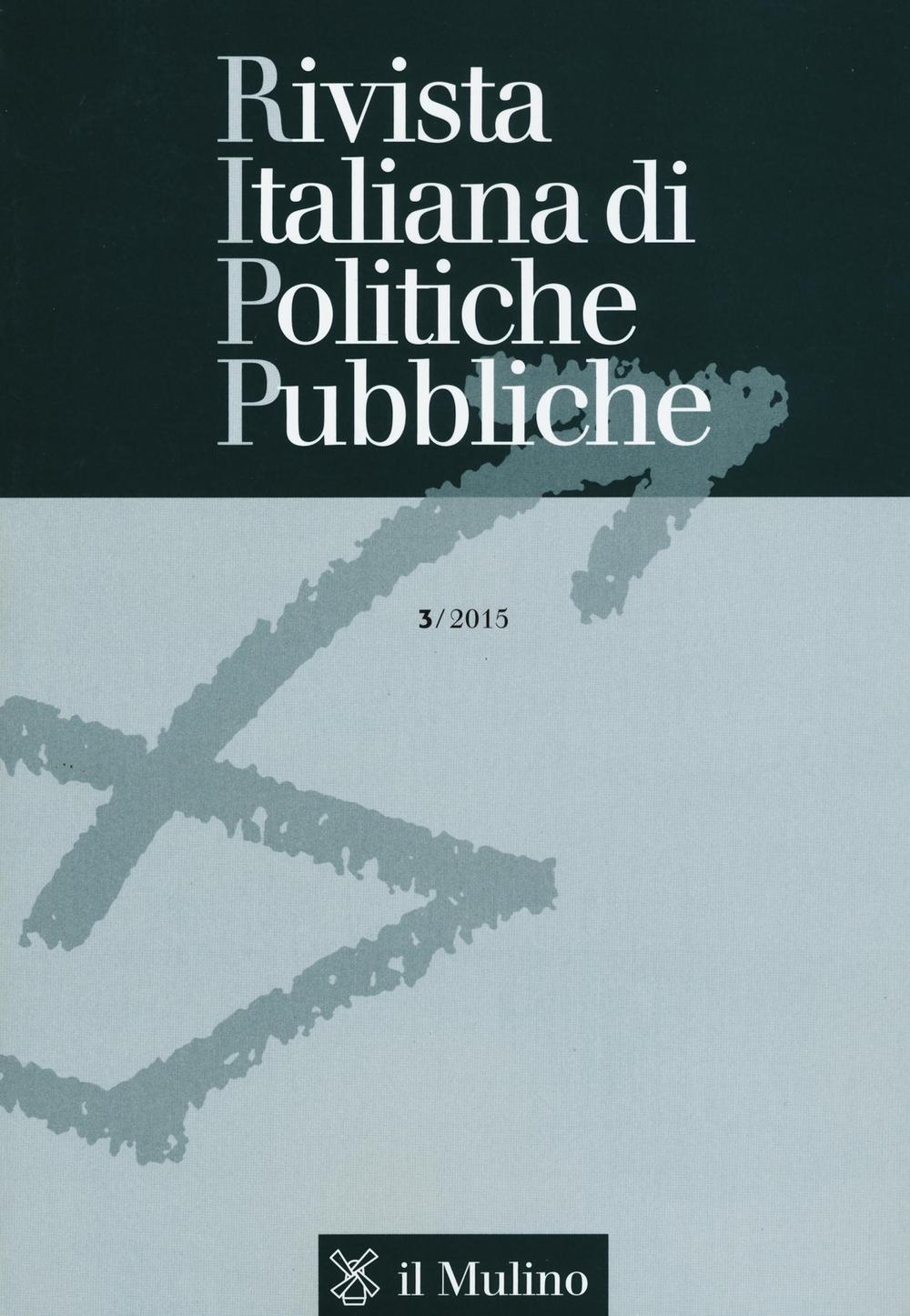 Rivista italiana di politiche pubbliche. Vol. 3