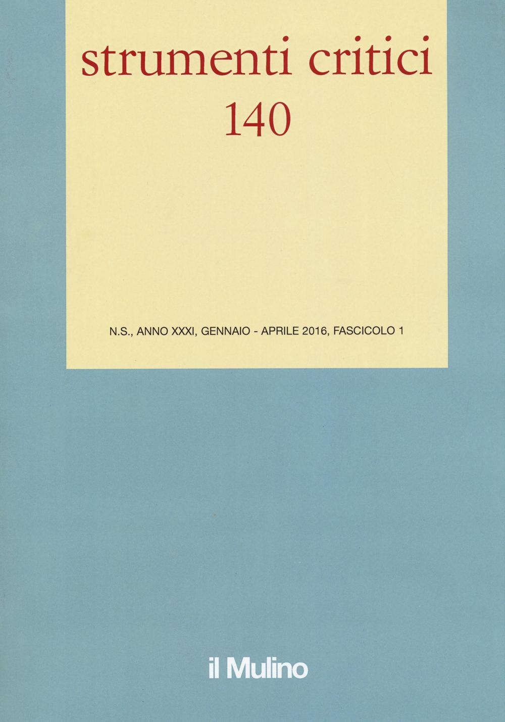 Strumenti critici. Vol. 1