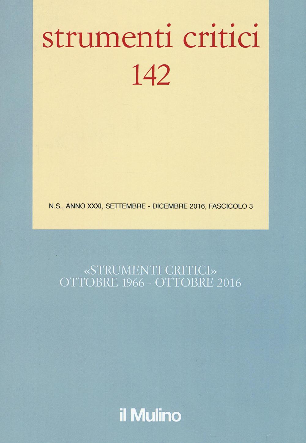 Strumenti critici. Vol. 3