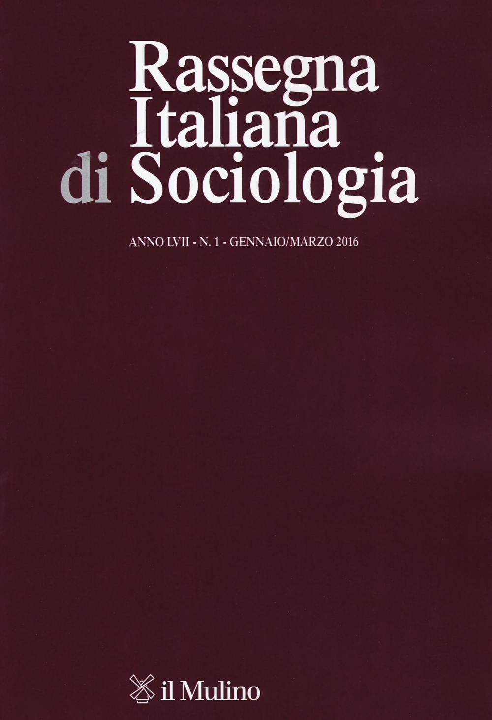 Rassegna italiana di sociologia. Vol. 1