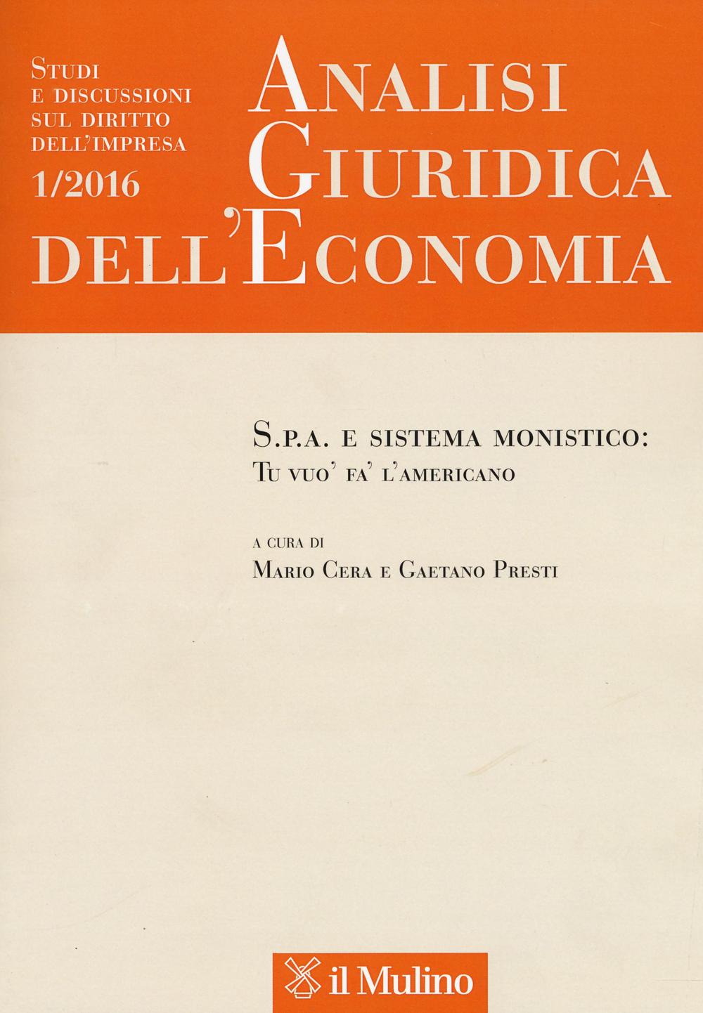 Analisi giuridica dell'economia. Vol. 1