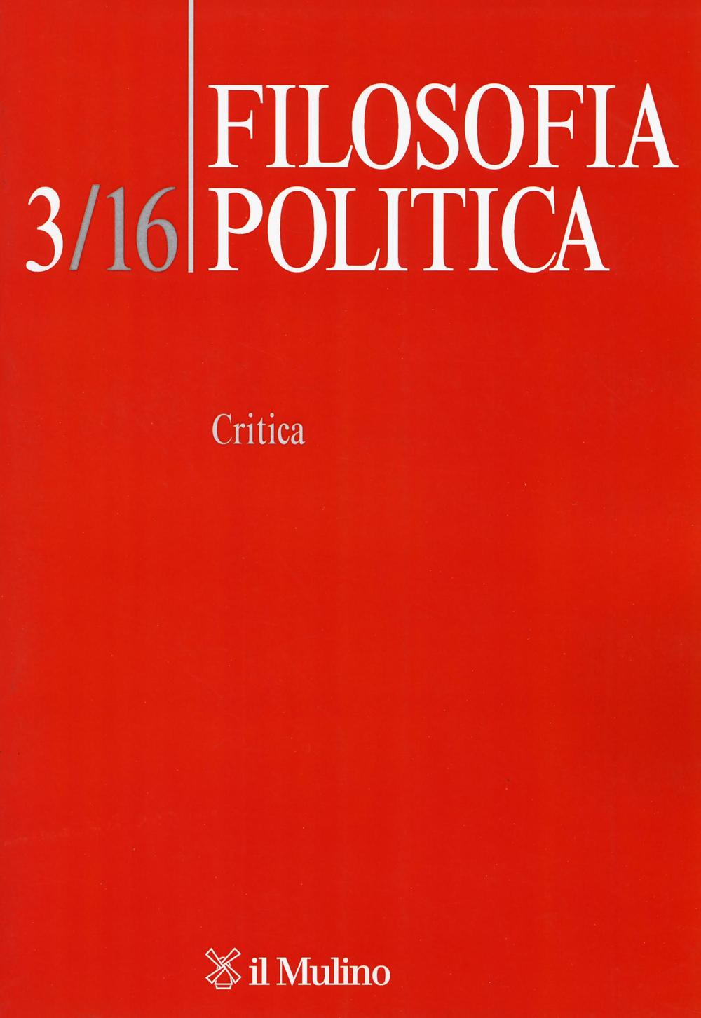 Filosofia politica. Vol. 3: Critica