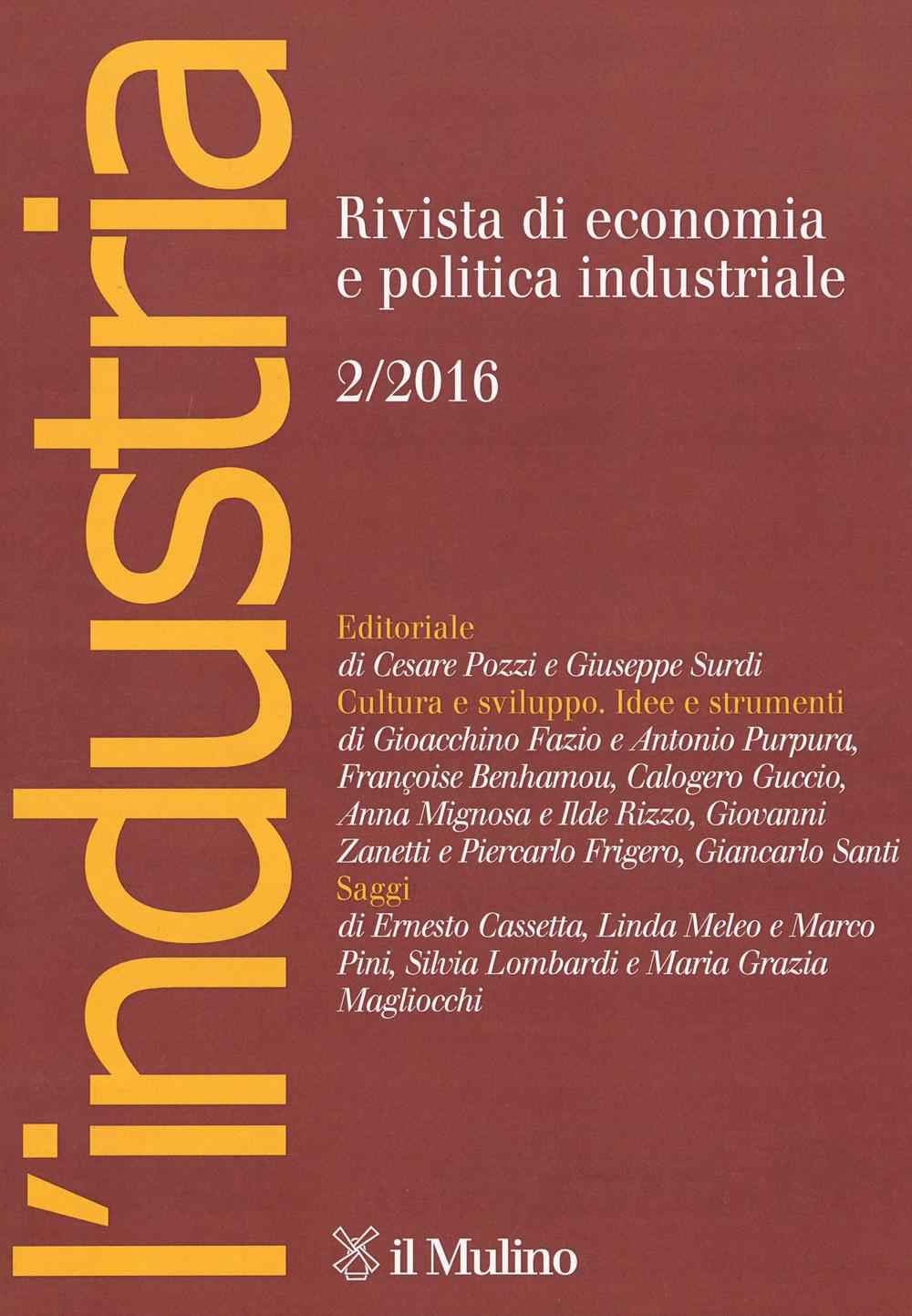 L'industria. Rivista di economia e politica industriale. Vol. 2