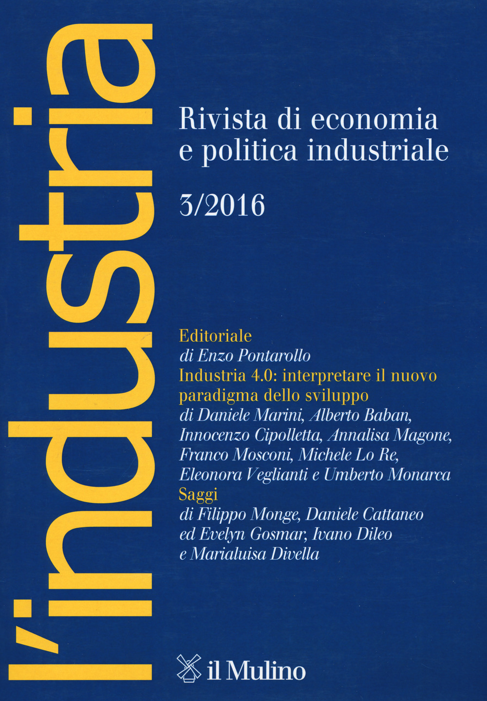 L'industria. Rivista di economia e politica industriale. Vol. 3