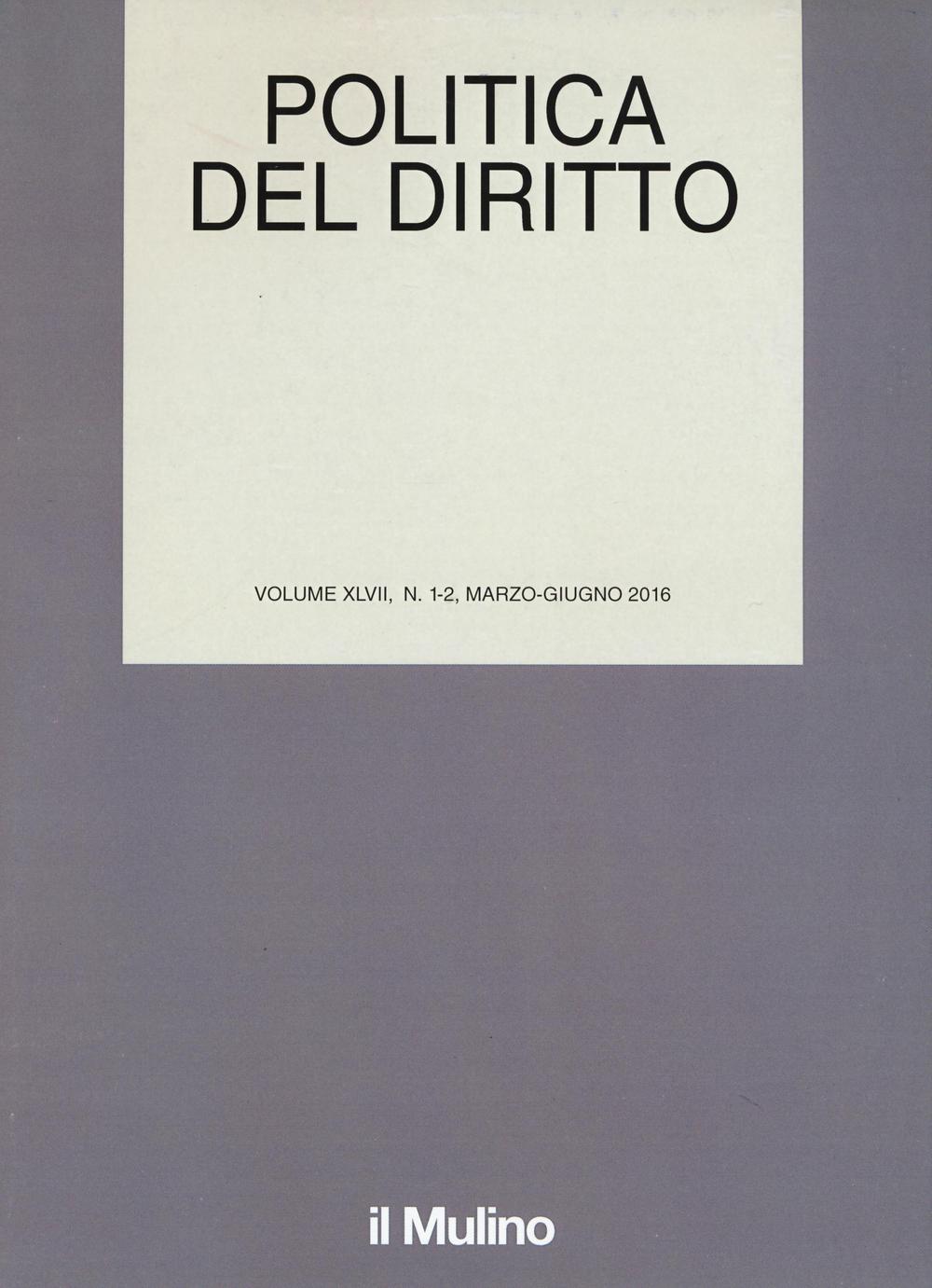 Politica del diritto. Vol. 1-2