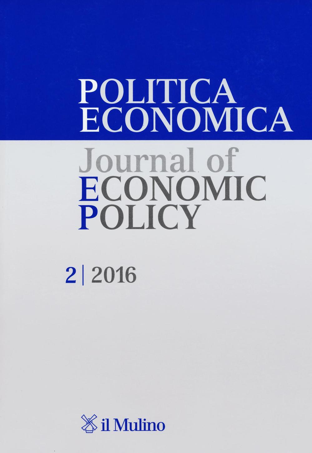 Politica economica-Journal of economic policy. Vol. 2