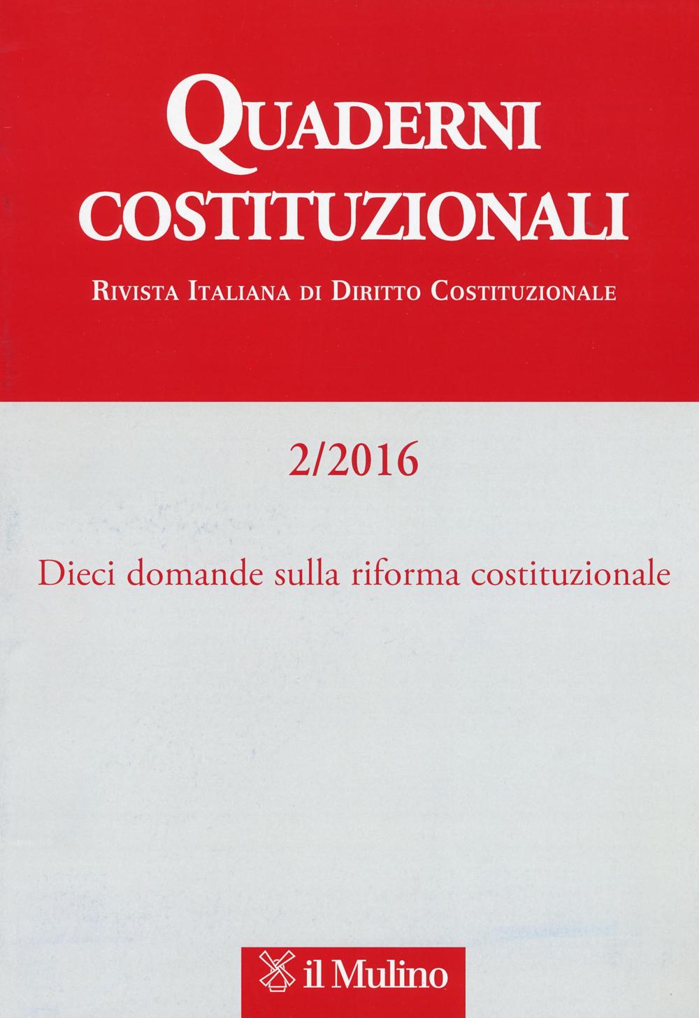 Quaderni costituzionali. Vol. 2