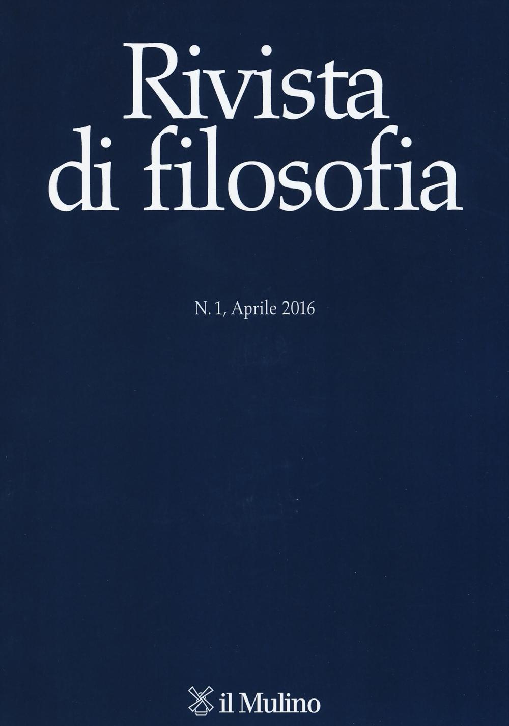 Rivista di filosofia. Vol. 1