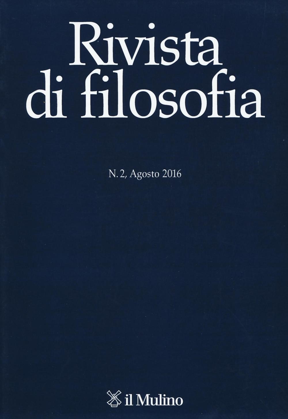 Rivista di filosofia. Vol. 2