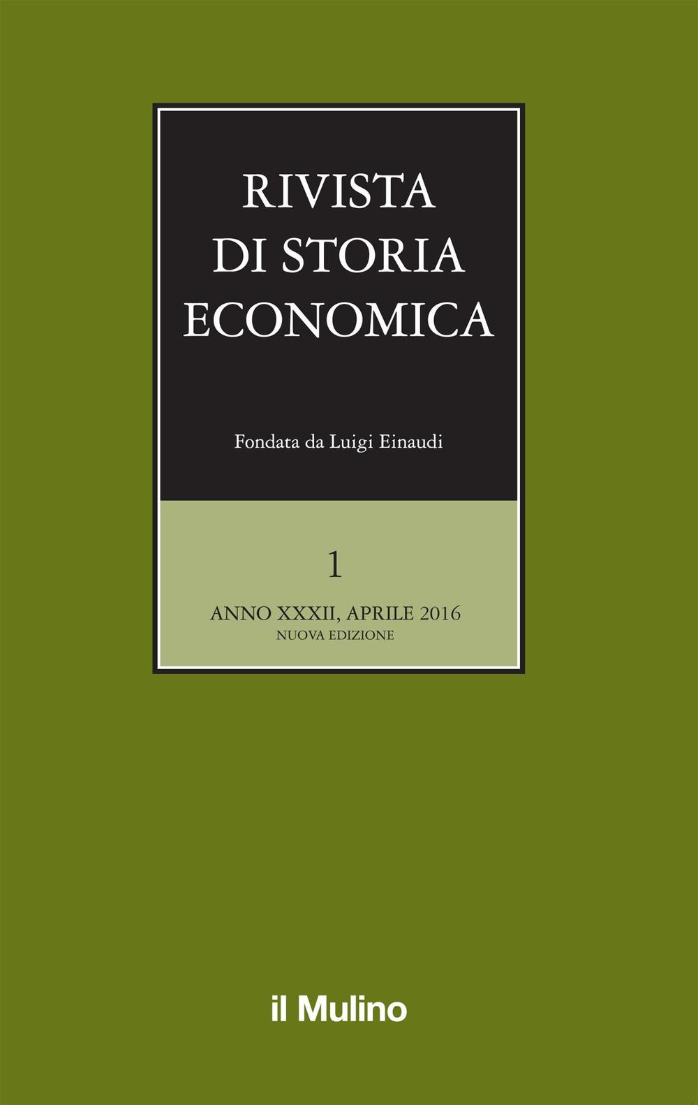 Rivista di storia economica. Vol. 1