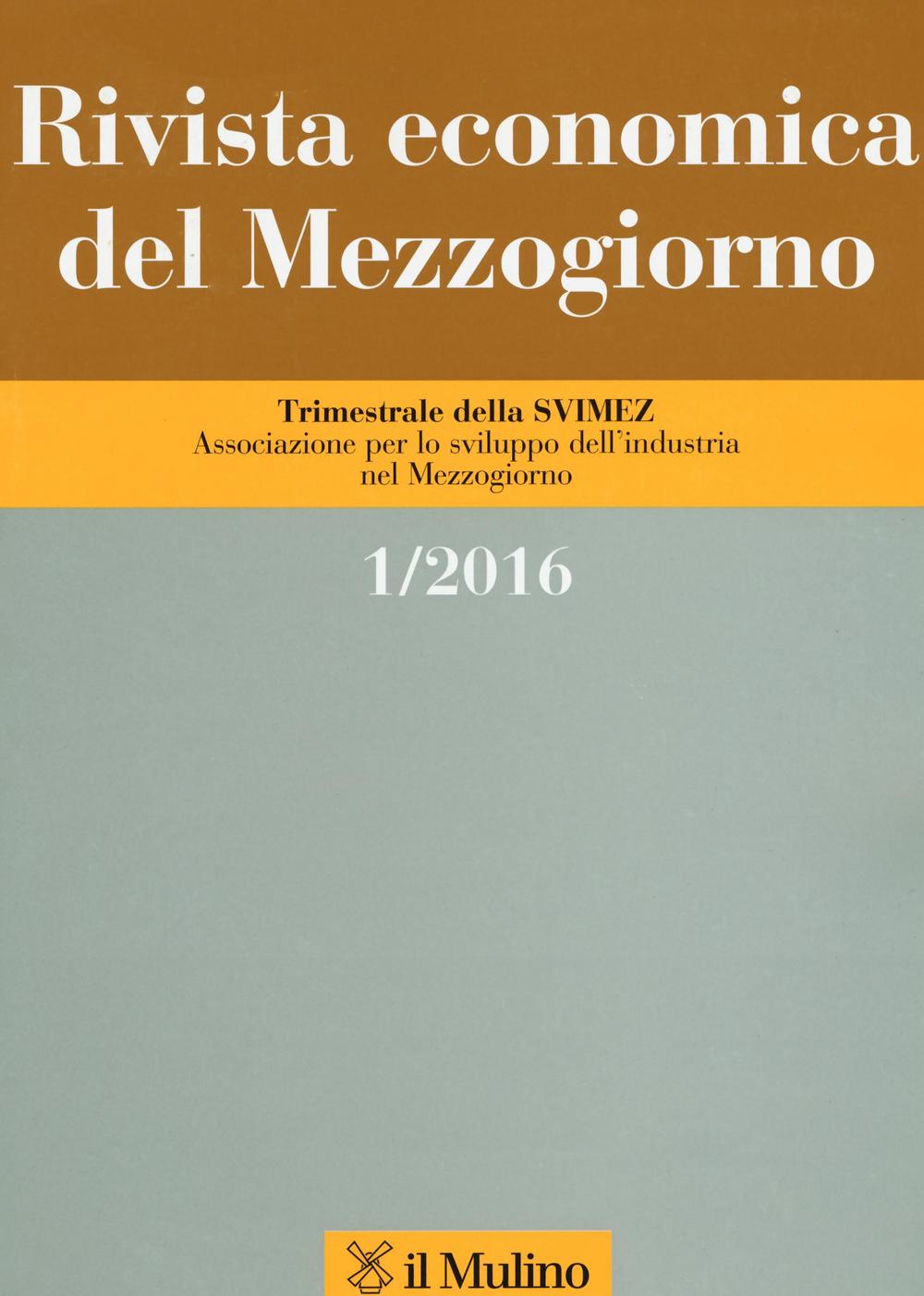 Rivista economica del Mezzogiorno. Vol. 1