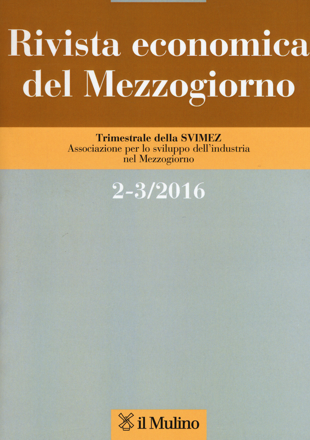 Rivista economica del Mezzogiorno vol. 2-3