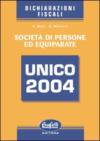 Unico 2004. Società di persone ed equiparate