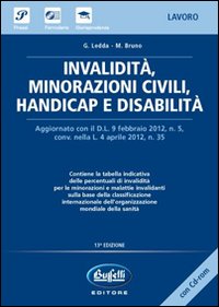 Invalidità, minorazioni civili, handicap e disabilità