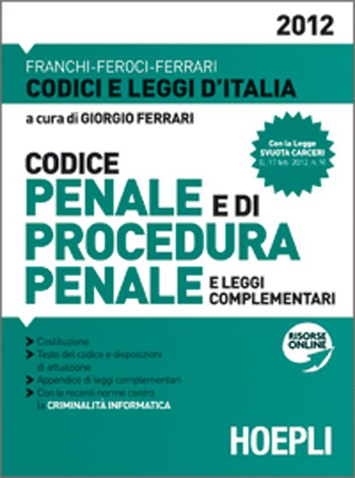 Codice penale e di procedura penale 2012