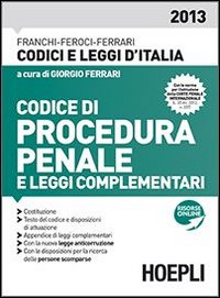 Codice di procedura penale e leggi complementari 2023