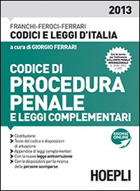 Codice di procedura penale e leggi complementari
