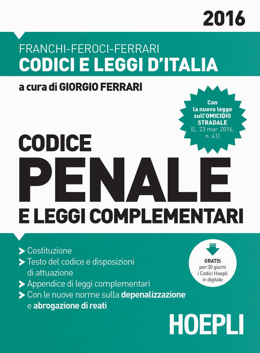 Codice penale e leggi complementari